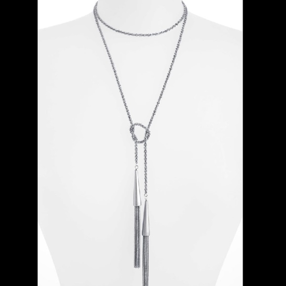 Kendra Scott Phara Wrap necklace silver - Picture 1 of 3